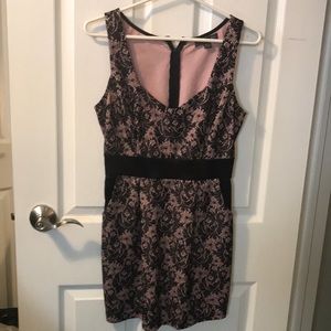 Dress - black and pink lace size M